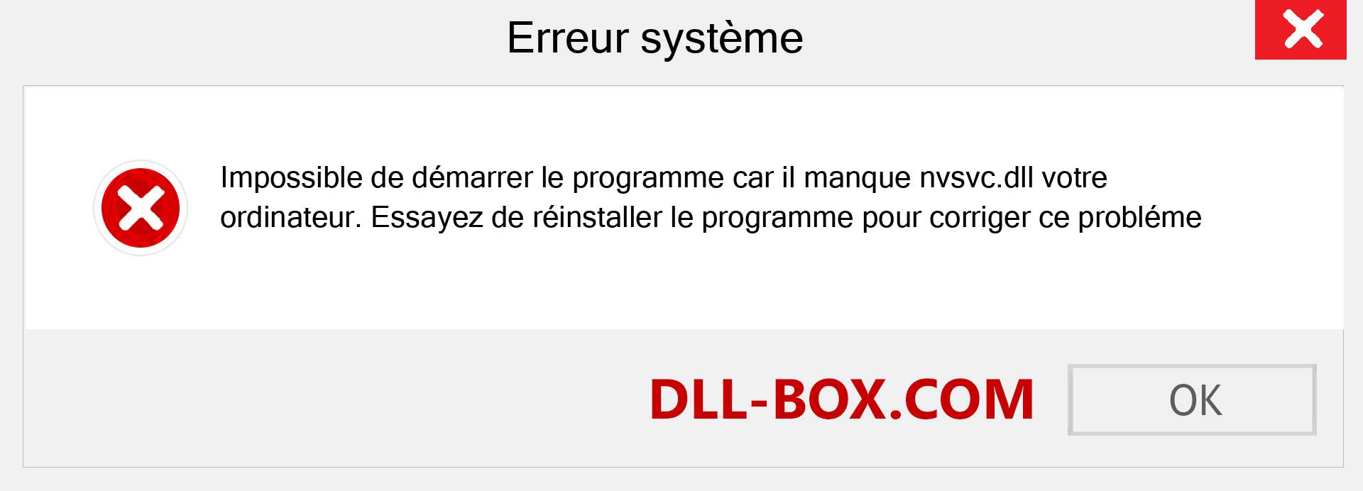 Le fichier nvsvc.dll est manquant ?. Télécharger pour Windows 7, 8, 10 - Correction de l'erreur manquante nvsvc dll sur Windows, photos, images